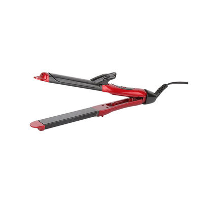 Gepersonaliseerd logo 2 in 1 haarcremper straightener en curling ijzer aangepast