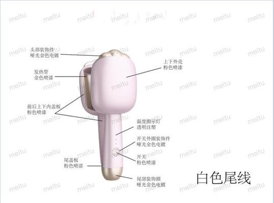 Persoonlijke temperatuur Keramische coating haar krullen ijzer voor professionele krullen